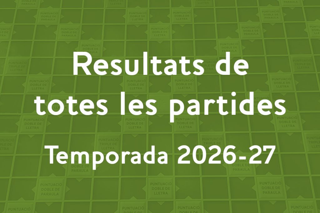 Resultats de totes les partides 2026-2027