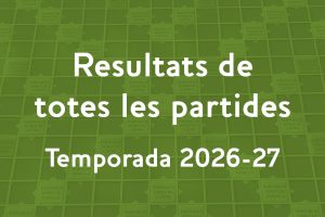 Resultats de totes les partides 2026-2027